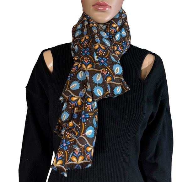 New J. McLaughlin 100% Wool Rectangle Scarf Wrap 30'' x 68'' - Picture 3 of 7